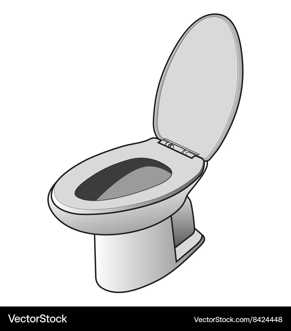 White toilet bowl (8424448) – Royalty-Free Vector | VectorStock, image size:950x1080