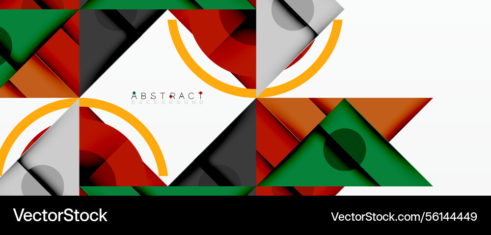Abstract geometric composition overlapping shapes Abstract geometric composition overlapping shapes vector image