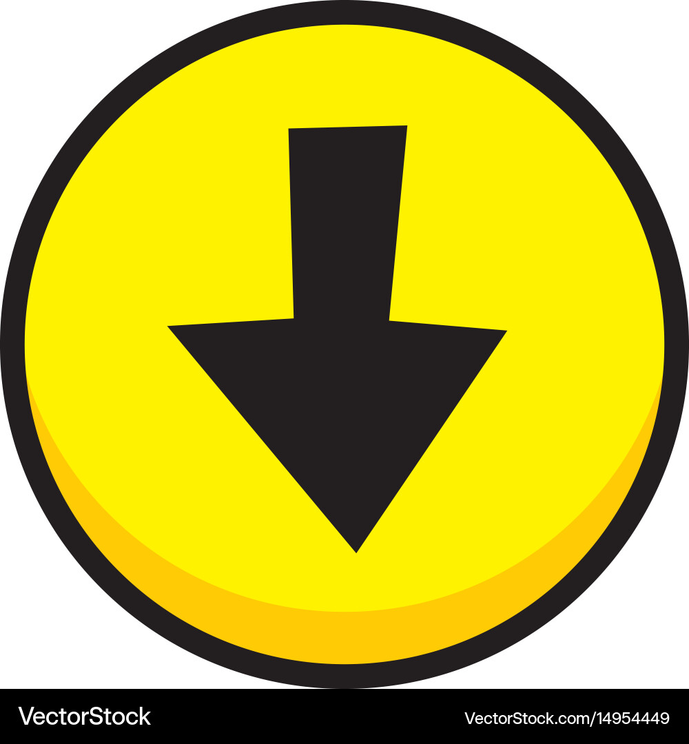 Arrow video game asset menu icon button layer art vector image