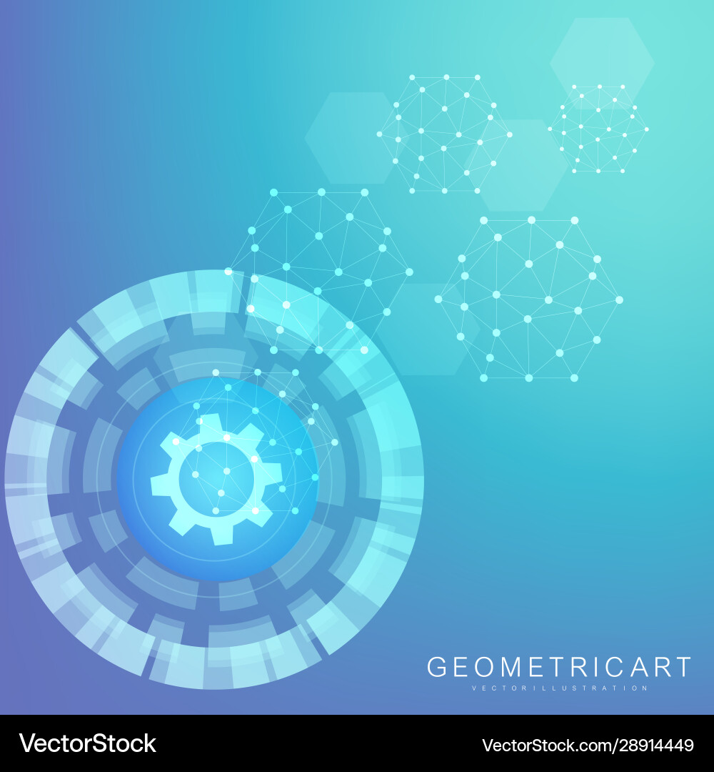 Big data visualization background modern Big data visualization background modern Vector Image