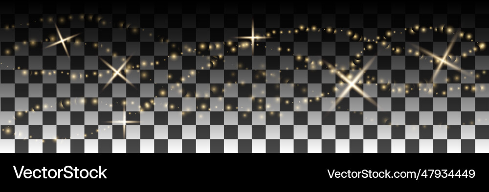 Bokeh sparkles shimmer on transparent background Bokeh sparkles shimmer on transparent background vector image