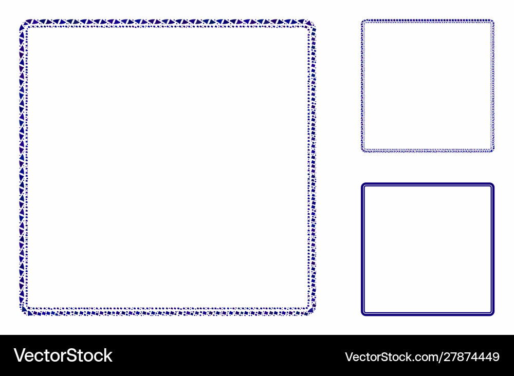 Double rounded square frame composition icon Double rounded square frame composition icon vector image