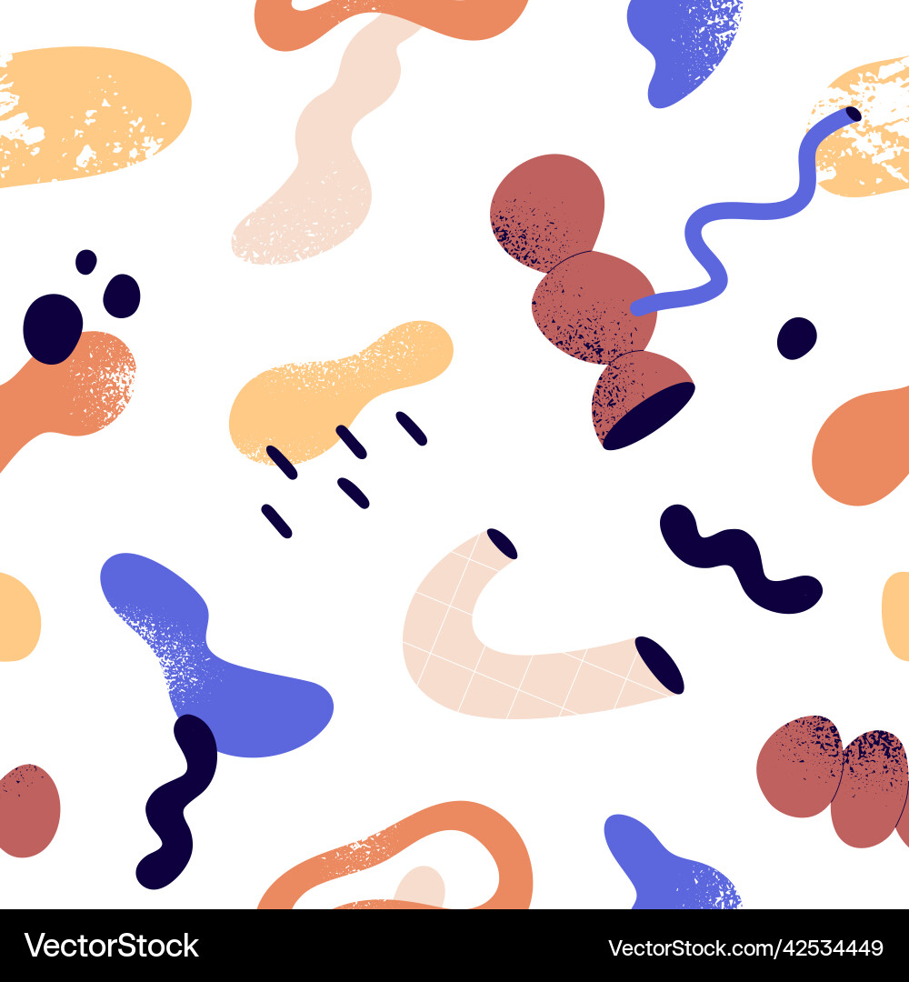 Modern Abstract Shapes Print vector image