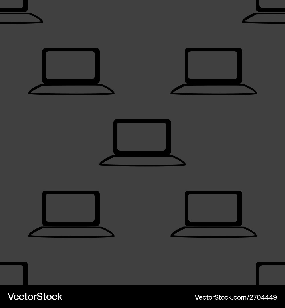 Notebook web icon flat design seamless gray vector image
