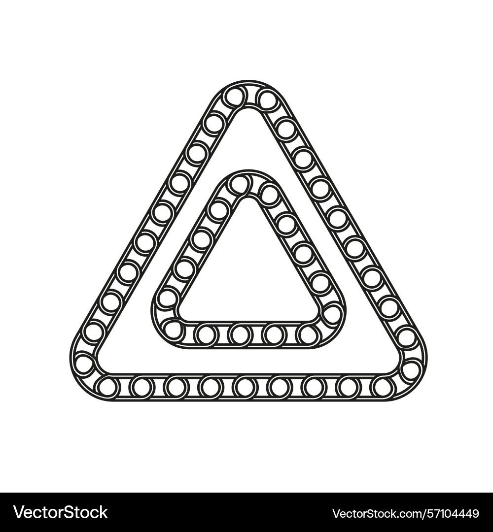 Triangle ring shape circular geometry form Triangle ring shape circular geometry form Vector Image