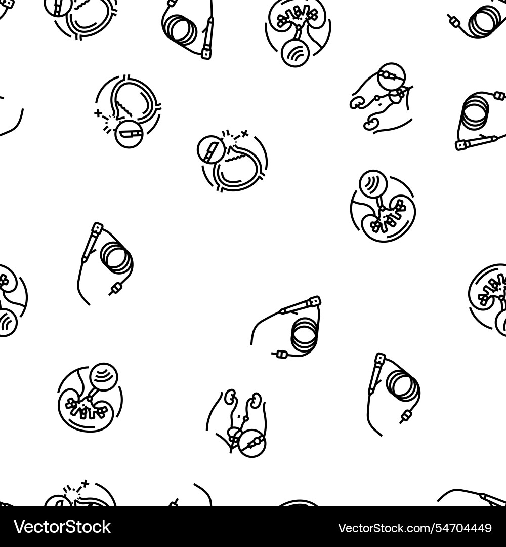 Urology prostate urinary kidney seamless pattern Urology prostate urinary kidney seamless pattern vector image