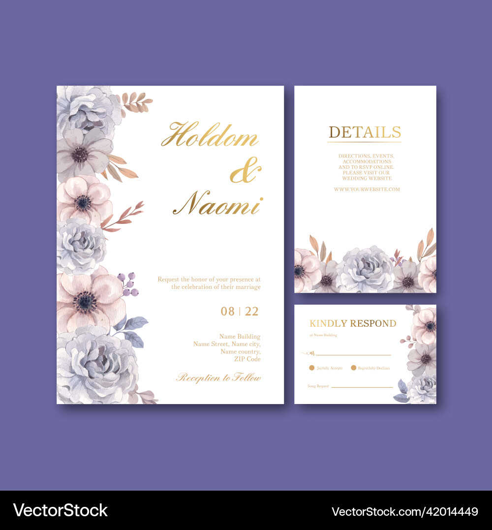 Wedding card template with floral feather boho Wedding card template with floral feather boho vector image