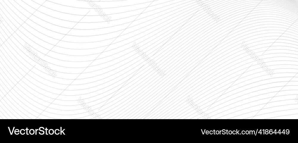 White background with wavy lines and copy space Vector Image