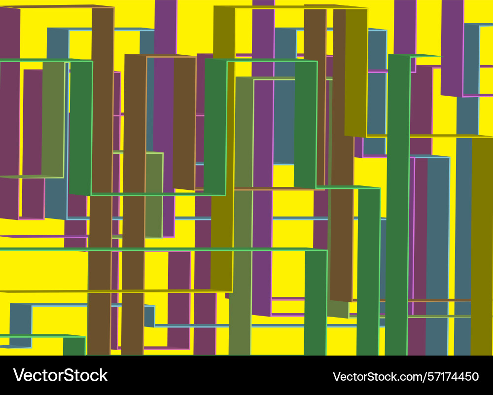Abstract design with vertical lines and rectangles Abstract design with vertical lines and rectangles vector image