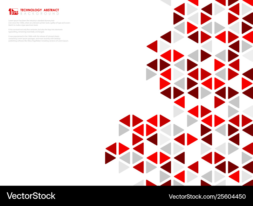 Abstract red cube geometric hexagonal low Abstract red cube geometric hexagonal low Vector Image