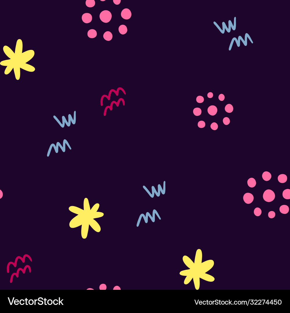 Abstract seamless pattern in doodle style Abstract seamless pattern in doodle style vector image