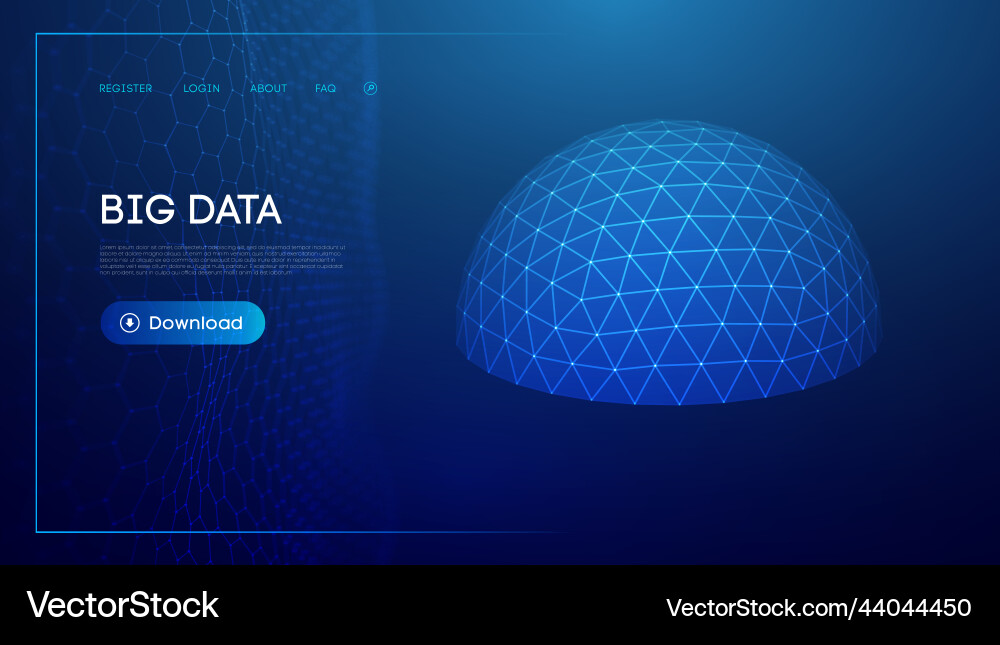 Big data sphere shield protect dome energy field Big data sphere shield protect dome energy field vector image