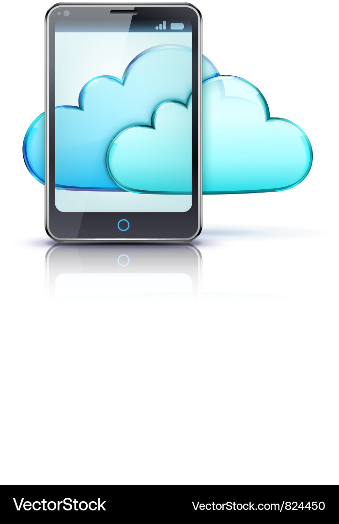 Cloud computing concept vector image