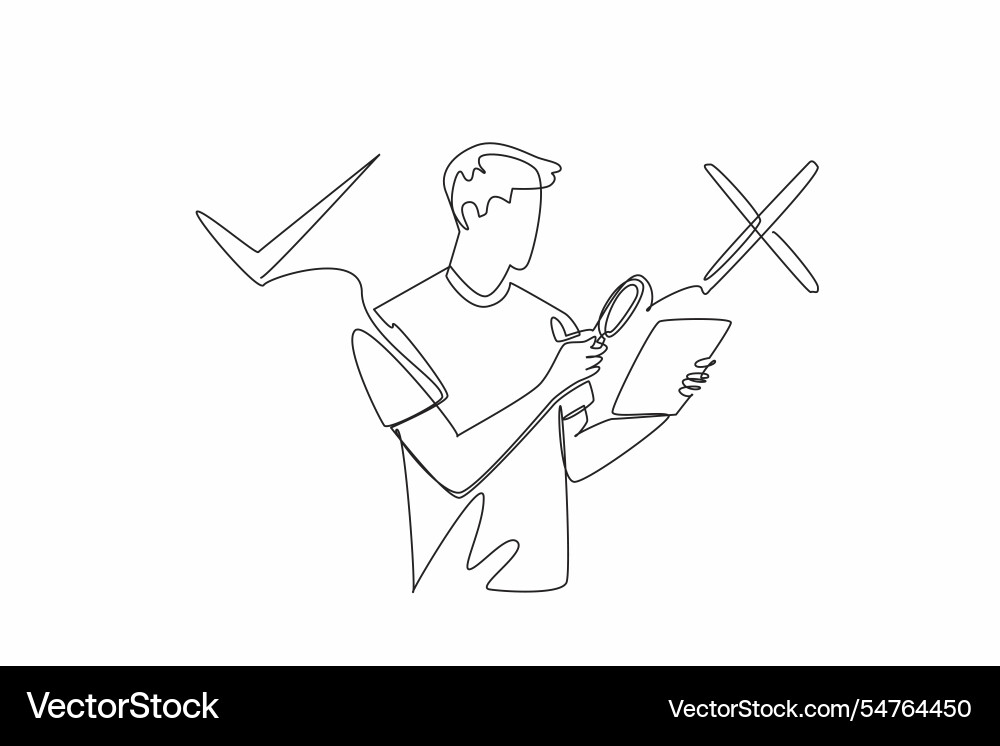 Continuous one line drawing a man points Continuous one line drawing a man points vector image