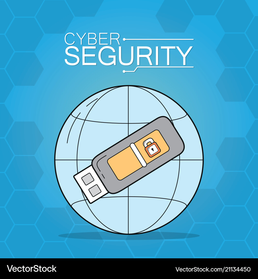Cyber security technology Vector Image