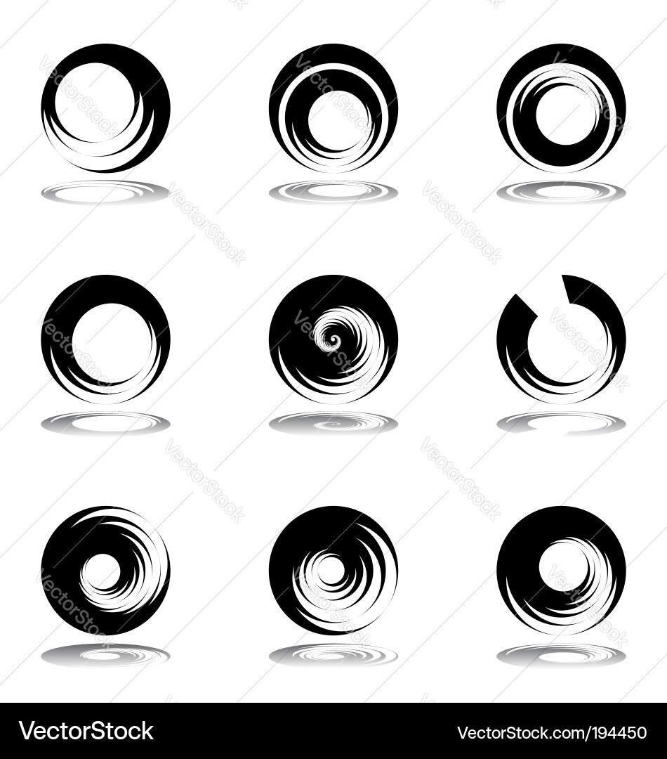 Dynamic Swirls vector image