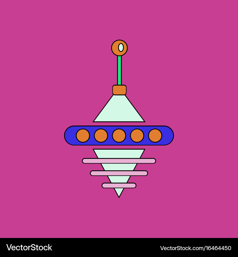Flat icon design collection rotating whirligig Vector Image