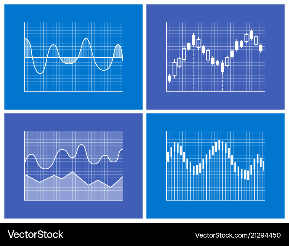Modern Charts & Data Collection vector image