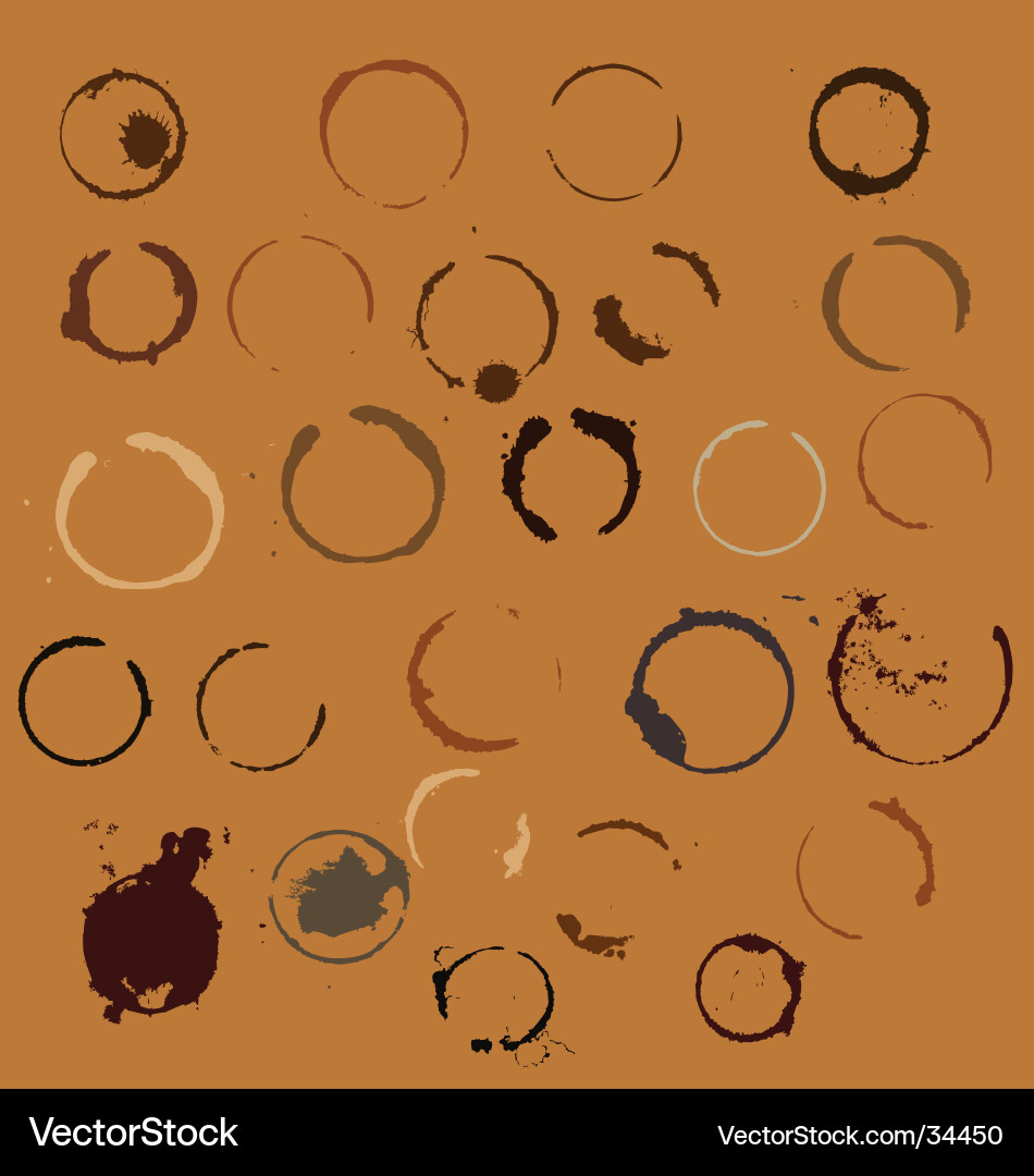Morning Coffee Stains vector image