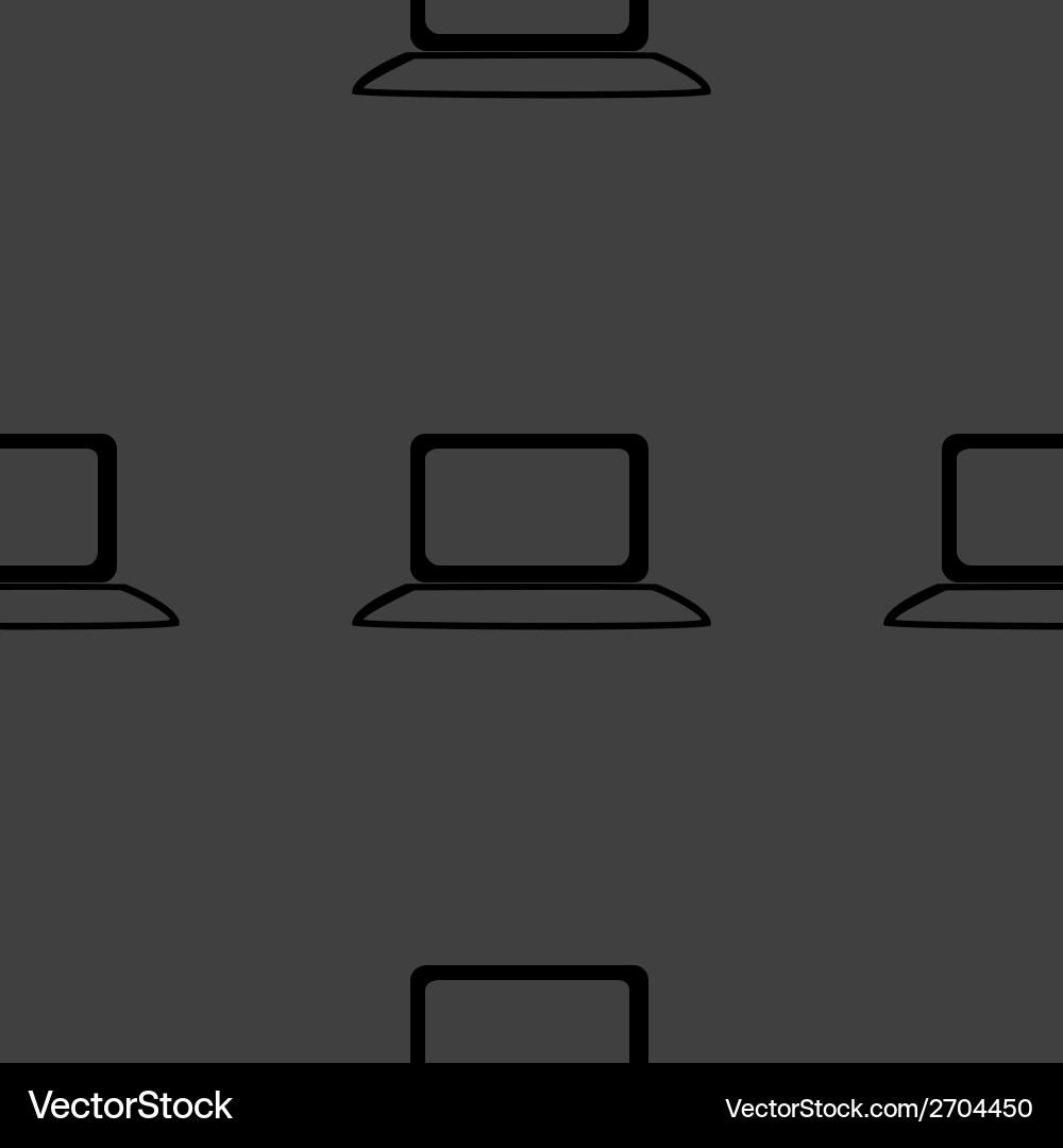 Notebook web icon flat design seamless gray vector image