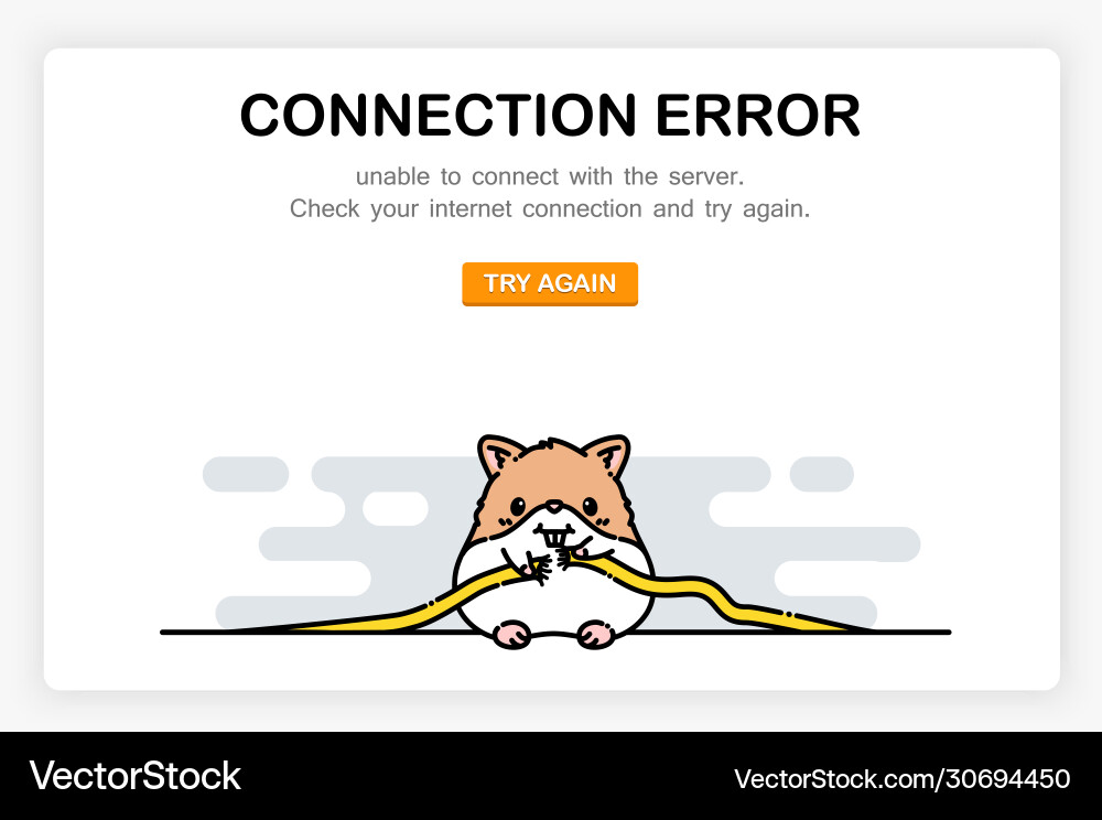 Onboarding screens design in connection error Onboarding screens design in connection error vector image