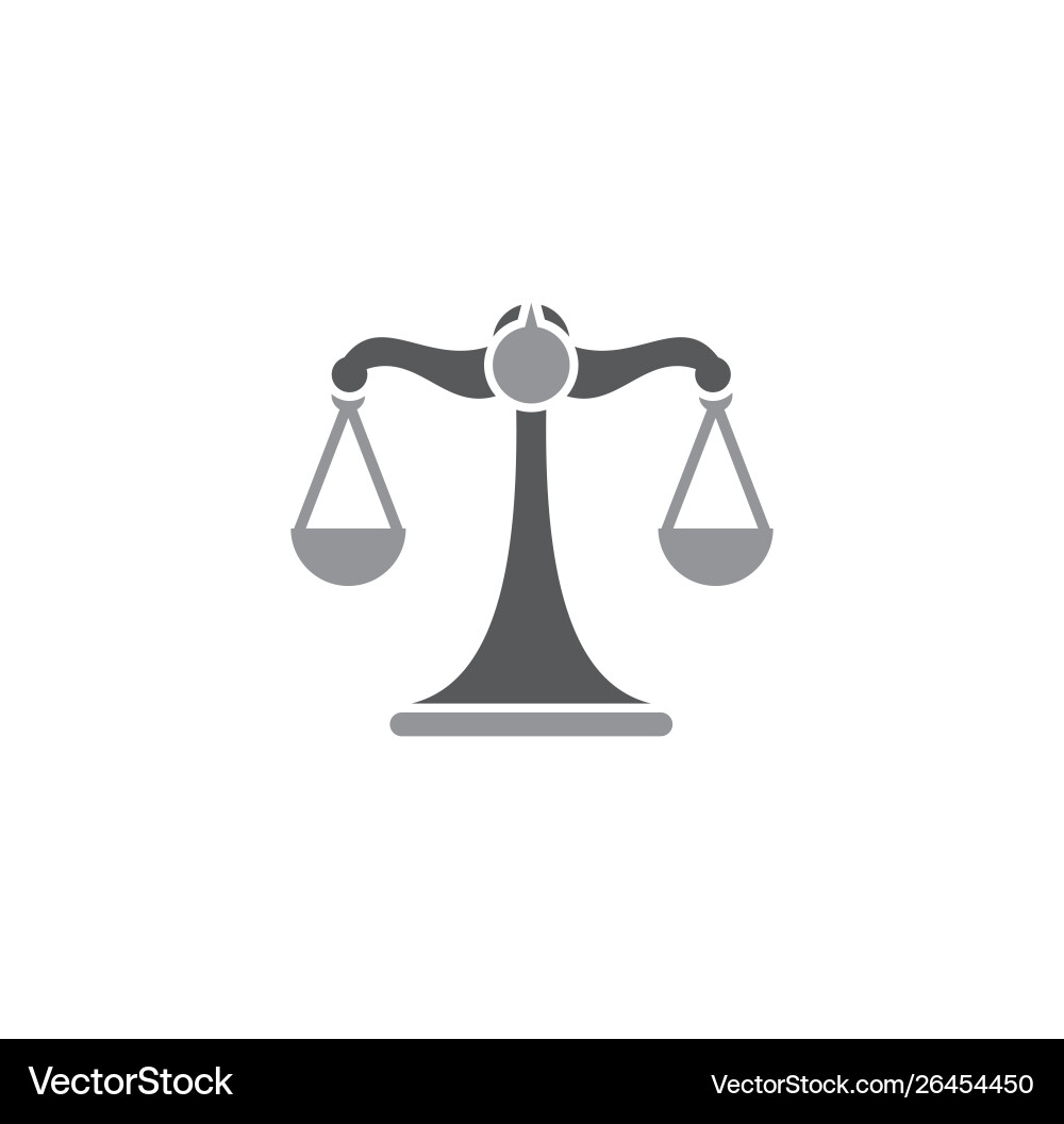 Scale icon on background for graphic and web Scale icon on background for graphic and web Vector Image