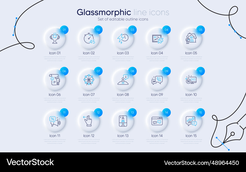 Set of interview browser window and discounts Set of interview browser window and discounts vector image