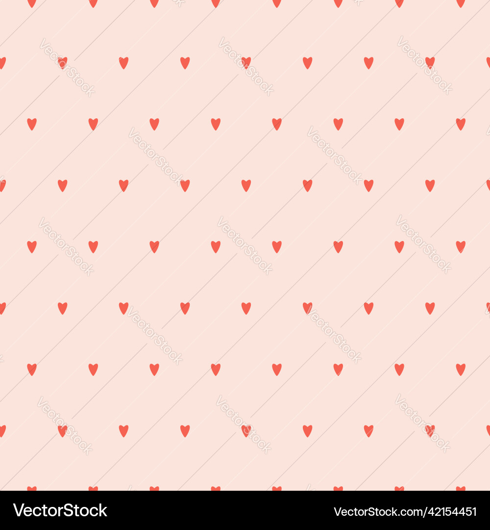 A simple seamless minimalistic pattern with red vector image