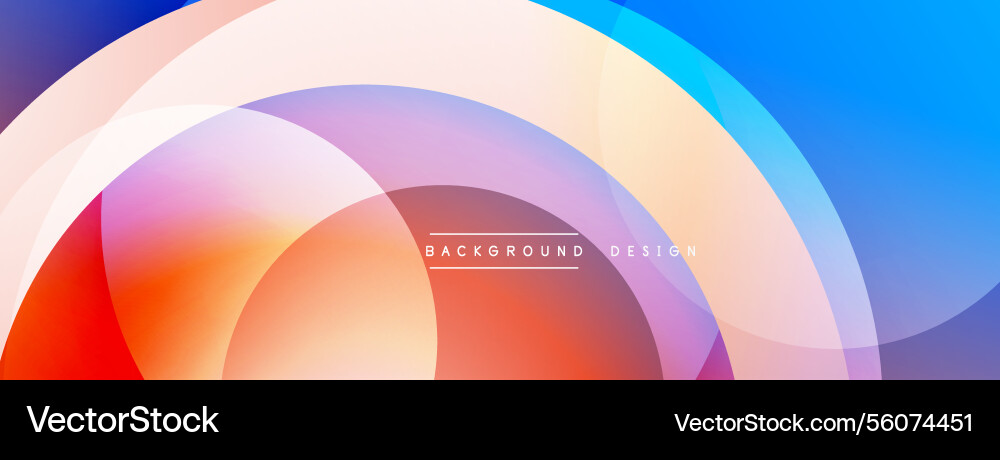 Abstract composition with layered circular Abstract composition with layered circular Vector Image