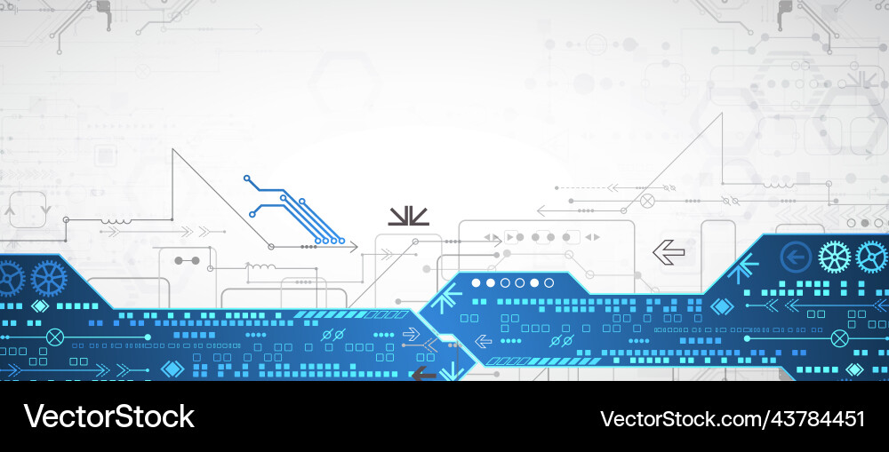 Abstract technology concept high computer color Abstract technology concept high computer color vector image