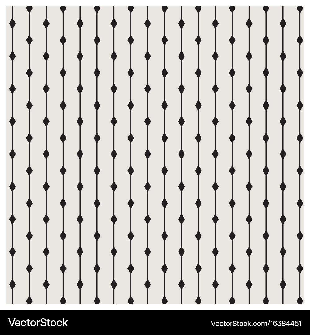 Black Line Pattern - Square Motif Vector Image