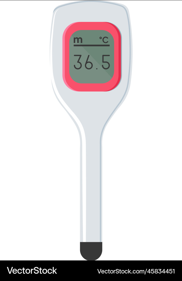 Electronic device for measuring temperature Vector Image