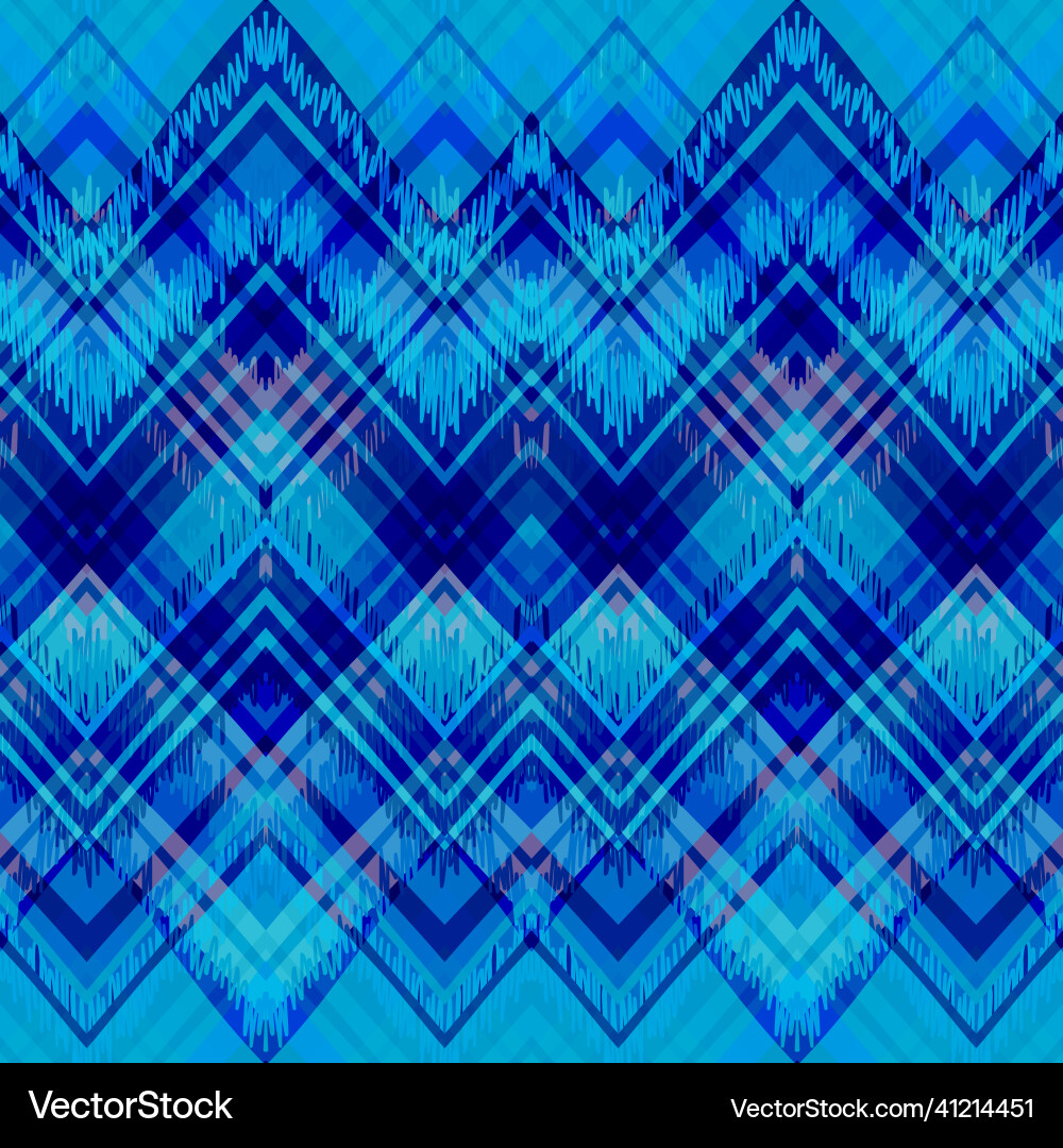 Ethnic zigzag pattern in retro colors aztec style Ethnic zigzag pattern in retro colors aztec style vector image