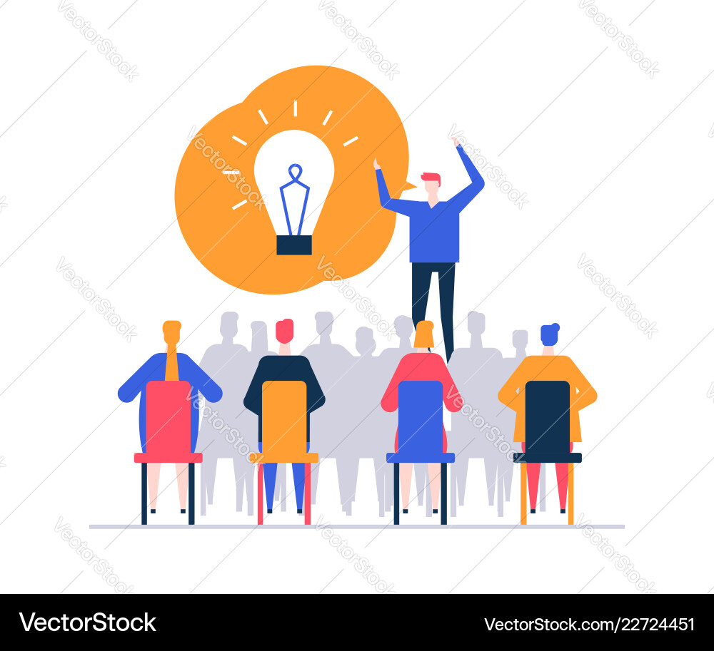 Finding a solution - flat design style colorful Finding a solution - flat design style colorful vector image