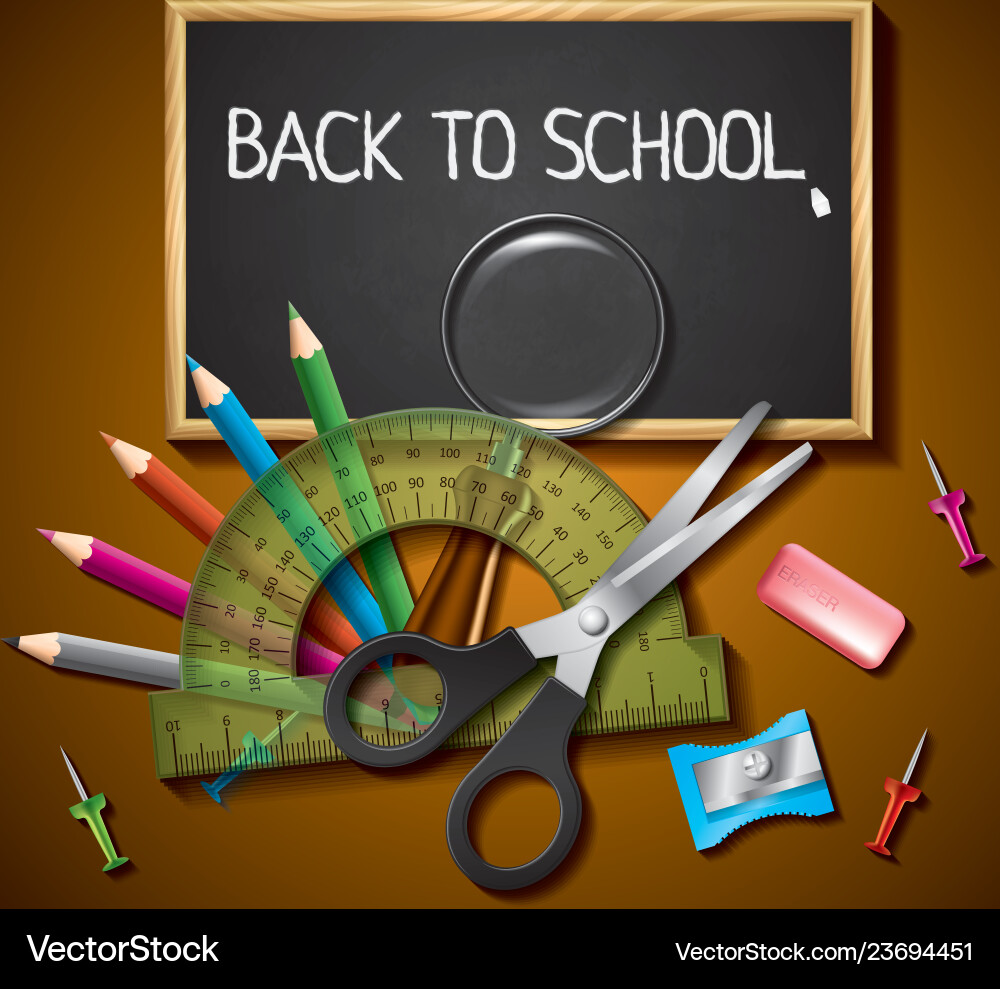 School objects icons collection School objects icons collection vector image