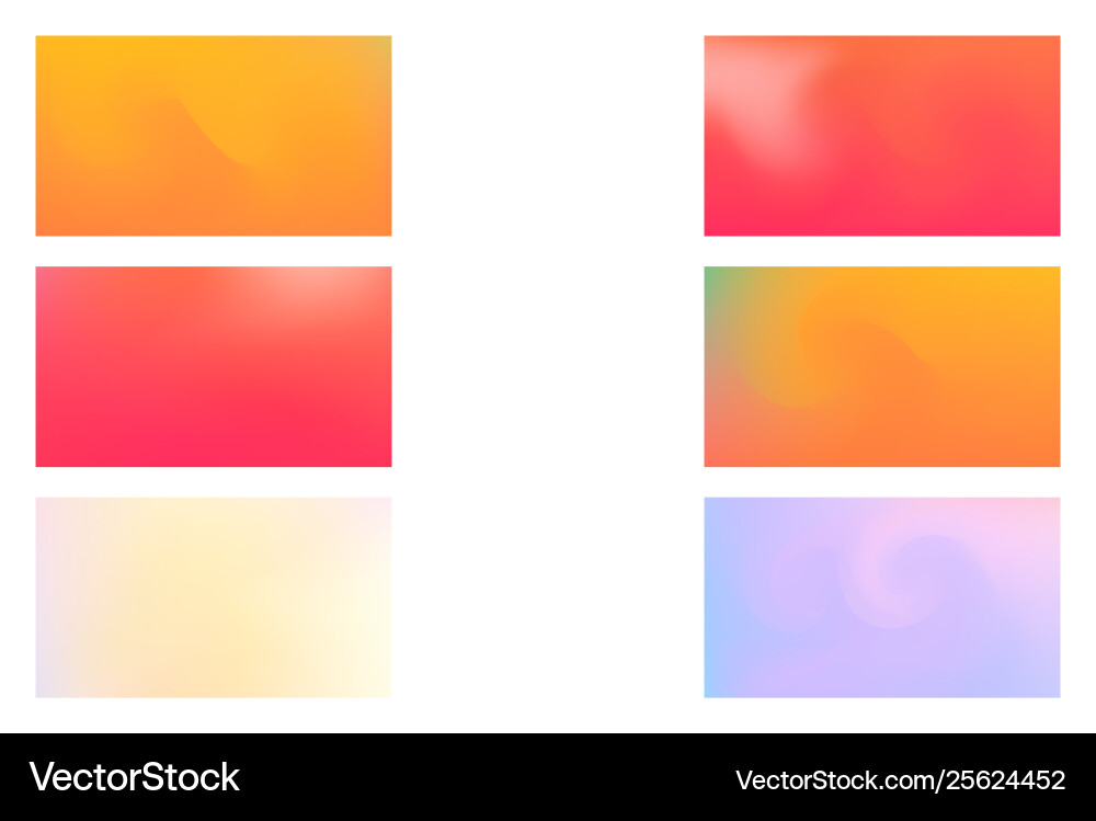 Abstract colored blurred gradient mesh background vector image