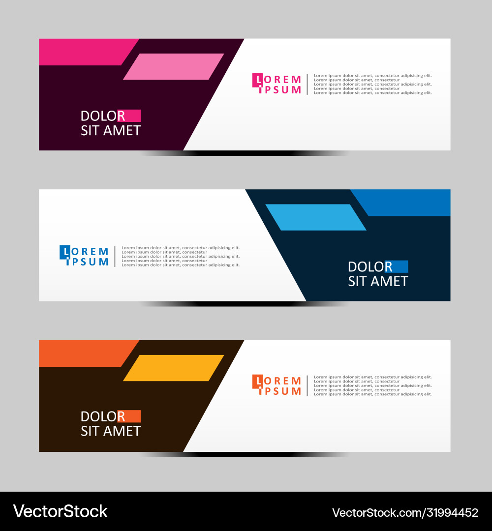 Abstract design banner web template Vector Image