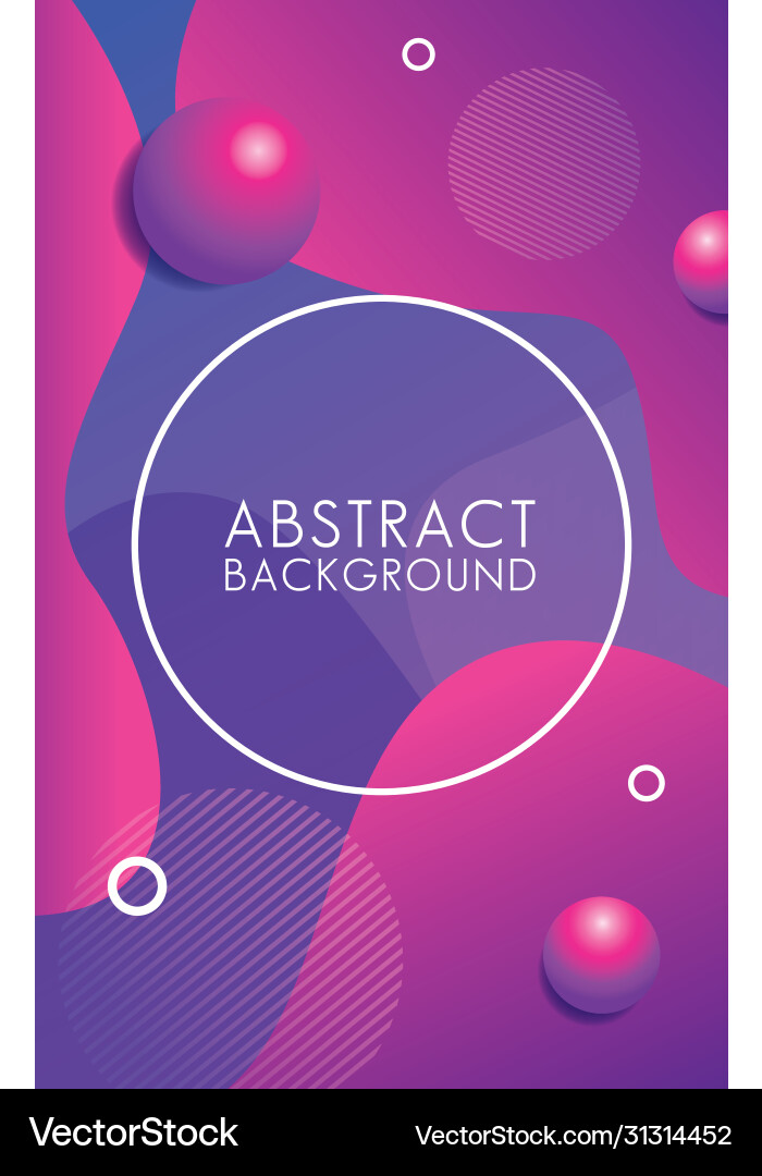 Circular frame in colorful abstract background vector image