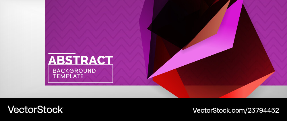 Dark 3d triangular low poly shapes abstract Vector Image