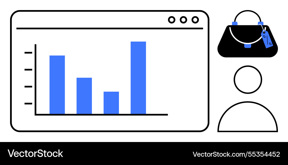 E-commerce analytics dashboard with sales data E-commerce analytics dashboard with sales data vector image