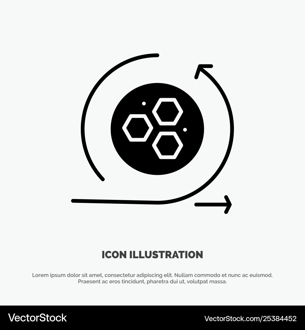 Modeling api science solid glyph icon Modeling api science solid glyph icon vector image