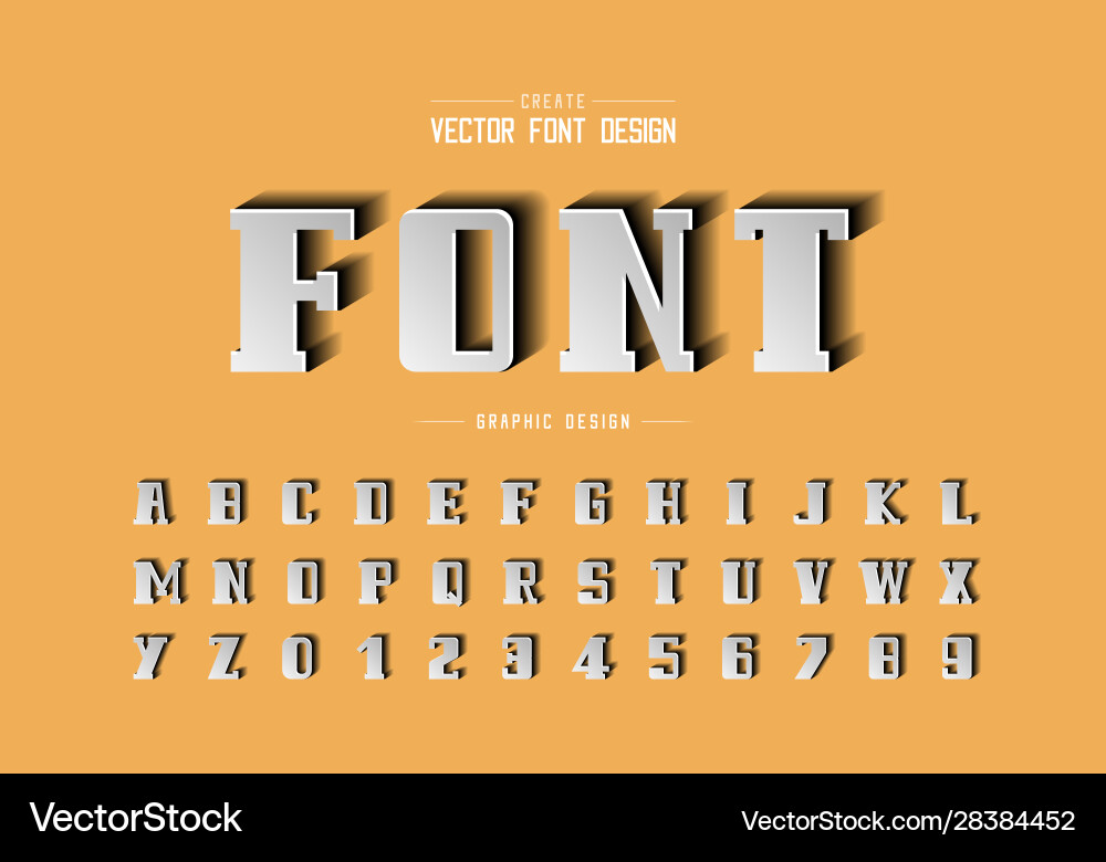 Paper cut font and bold alphabet script Paper cut font and bold alphabet script vector image