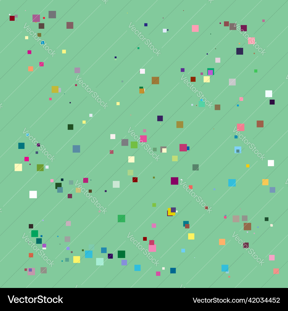 Random scattered squares pattern texture element vector image