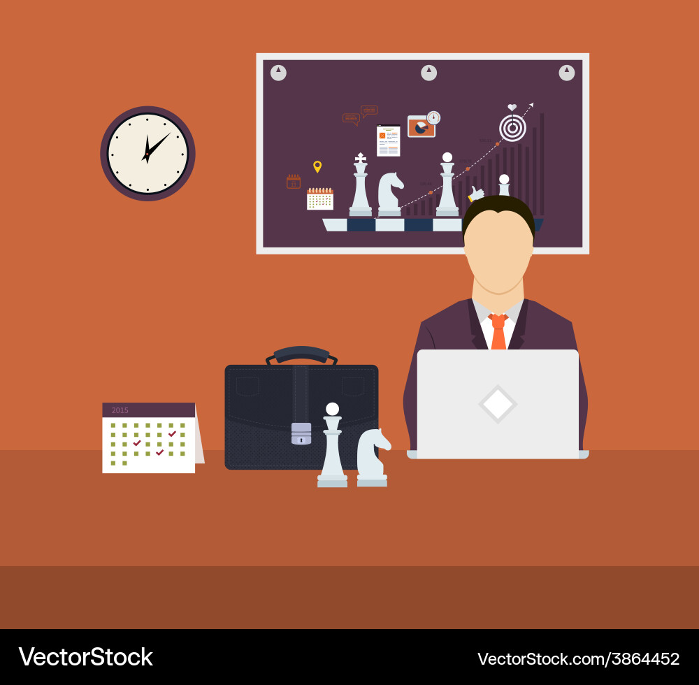 Set of flat design concepts Vector Image