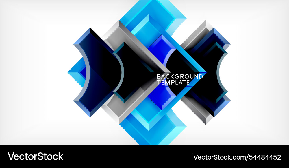 Square arrow shapes with round elements Square arrow shapes with round elements Vector Image