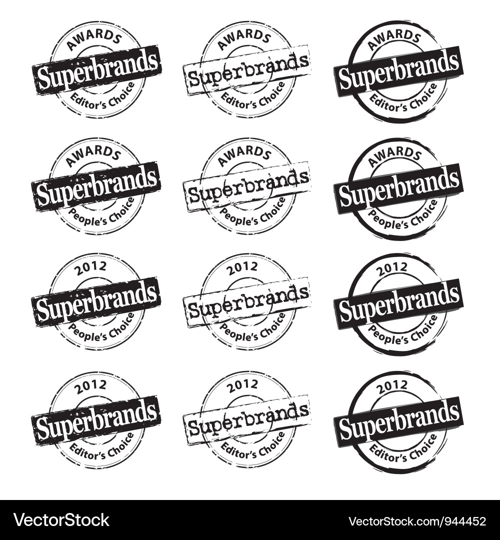 Superbrand Gummistempel - Variety Pack Vektorbild