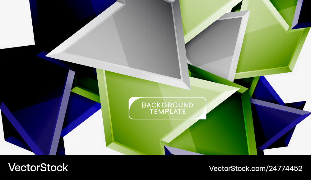 Triangular low poly background design Vector Image