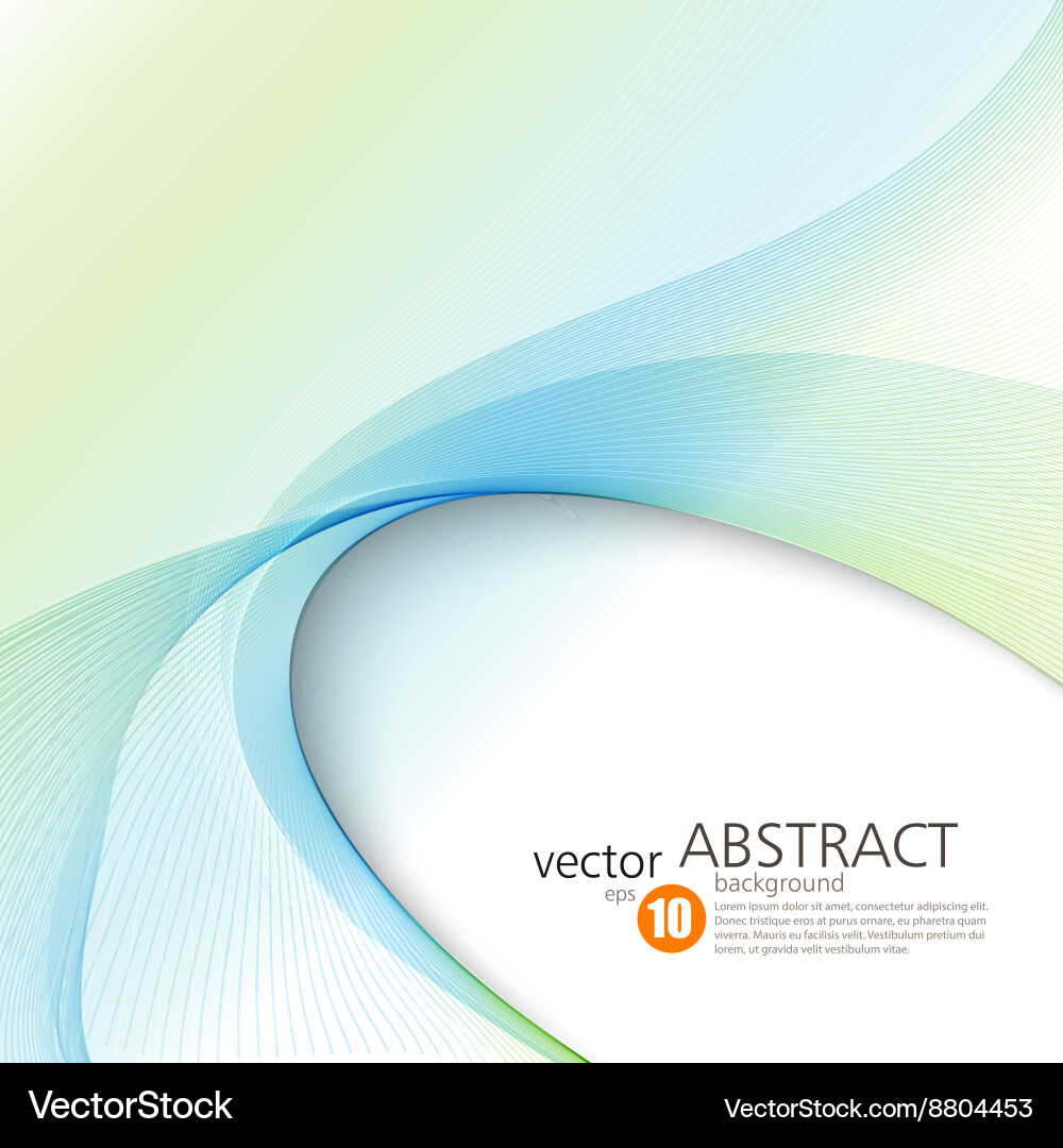 Abstract color wave design element vector image