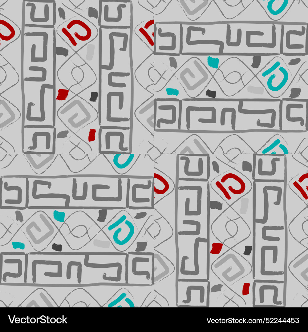 Abstract geometric seamless pattern with color Abstract geometric seamless pattern with color vector image