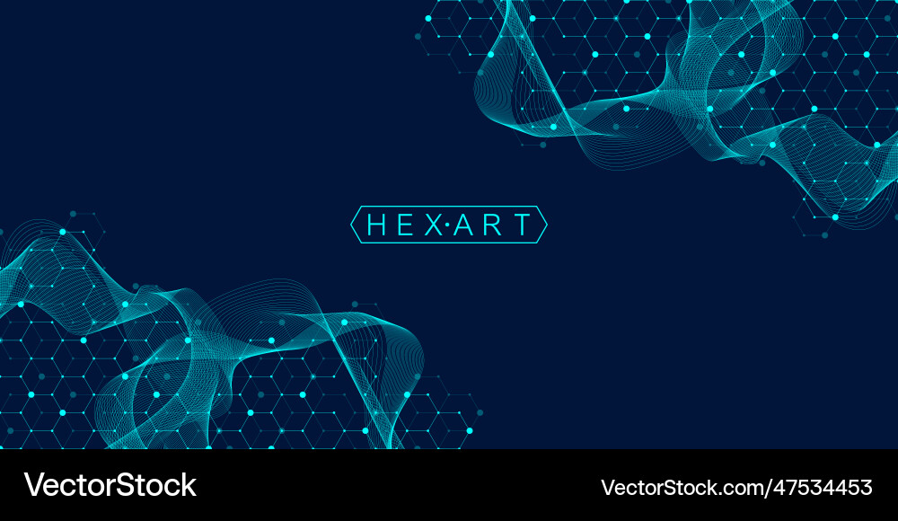 Abstract Technology Data Network vector image